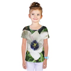 Blue Centered Tulip Kids  One Piece Tee