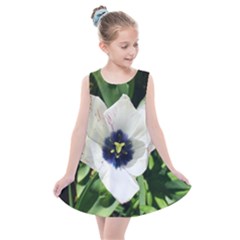 Blue Centered Tulip Kids  Summer Dress