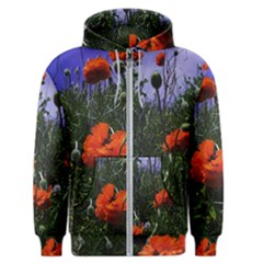 Poppy Field Men s Zipper Hoodie by okhismakingart