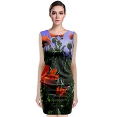 Poppy Field Classic Sleeveless Midi Dress by okhismakingart