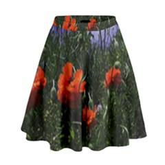 Poppy Field High Waist Skirt by okhismakingart