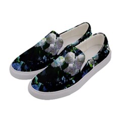 Blue Snowballs Ii Women s Canvas Slip Ons by okhismakingart