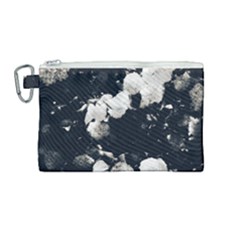 High Contrast Black And White Snowballs Ii Canvas Cosmetic Bag (medium) by okhismakingart