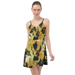 Yellow Snowballs Summer Time Chiffon Dress