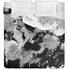 Black And White Snowballs Duvet Cover Double Side (king Size) by okhismakingart