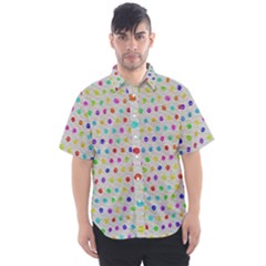 Social Disease - Polka Dot Design Men s Short Sleeve Shirt