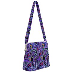 Paisley 2 Zipper Messenger Bag by impacteesstreetwearfive