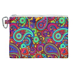 Paisley 3 Canvas Cosmetic Bag (xl) by impacteesstreetwearfive