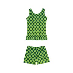 Nothing But Bogus - Lime Green Kids  Boyleg Swimsuit by WensdaiAmbrose