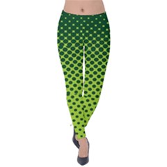 Nothing But Bogus - Lime Green Velvet Leggings by WensdaiAmbrose