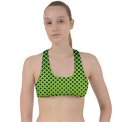 Nothing But Bogus - Lime Green Criss Cross Racerback Sports Bra by WensdaiAmbrose