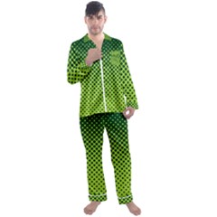 Nothing But Bogus - Lime Green Men s Satin Pajamas Long Pants Set