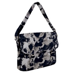 High Contrast Black And White Snowballs Buckle Messenger Bag