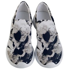 High Contrast Black And White Snowballs Women s Lightweight Slip Ons