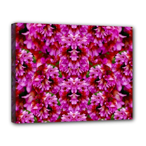 Flowers And Bloom In Sweet And Nice Decorative Style Canvas 14  X 11  (stretched) by pepitasart