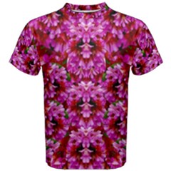 Flowers And Bloom In Sweet And Nice Decorative Style Men s Cotton Tee by pepitasart