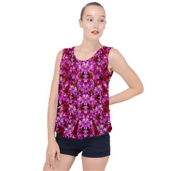 Flowers And Bloom In Sweet And Nice Decorative Style Bubble Hem Chiffon Tank Top by pepitasart