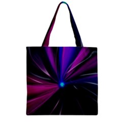 Abstract Background Lightning Zipper Grocery Tote Bag
