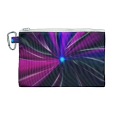 Abstract Background Lightning Canvas Cosmetic Bag (large) by Pakrebo