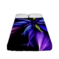 Fractal Floral Pattern Petals Fitted Sheet (Full/ Double Size)