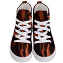 Smoke Flame Abstract Orange Red Kids  Hi-Top Skate Sneakers View1