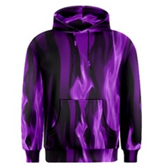 Smoke Flame Abstract Purple Men s Pullover Hoodie by Pakrebo