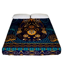 African Pattern Fitted Sheet (california King Size) by Sobalvarro