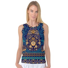 African Pattern Women s Basketball Tank Top by Sobalvarro