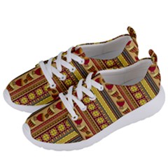 Traditional Africa Border Wallpaper Pattern Colored 4 Women s Lightweight Sports Shoes by EDDArt