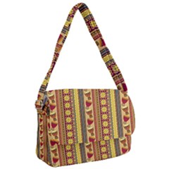 Traditional Africa Border Wallpaper Pattern Colored 4 Courier Bag by EDDArt