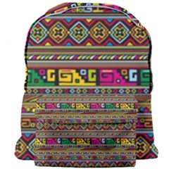 Traditional Africa Border Wallpaper Pattern Colored Giant Full Print Backpack by EDDArt