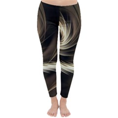 Fractal Background Pattern Curve Classic Winter Leggings by Pakrebo