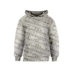 Sheet Music Paper Notes Antique Kids  Pullover Hoodie by Pakrebo