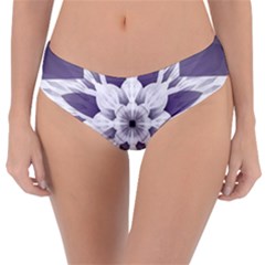 Fractal Floral Pattern Decorative Reversible Classic Bikini Bottoms