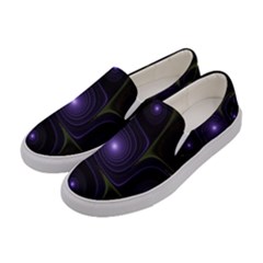 Fractal Colors Pattern Abstract Women s Canvas Slip Ons by Pakrebo