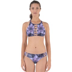 Fractal Flower Lavender Art Perfectly Cut Out Bikini Set by Pakrebo