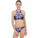 Fractal Flower Lavender Art Racer Front Bikini Set View1