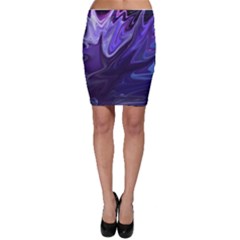 Deep Space Stars Blue Purple Bodycon Skirt by Pakrebo