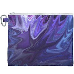 Deep Space Stars Blue Purple Canvas Cosmetic Bag (xxxl) by Pakrebo