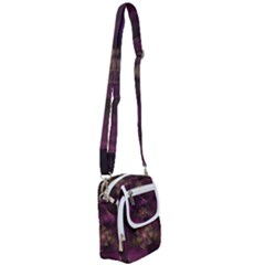 Fractal Pink Lavender Flower Bloom Shoulder Strap Belt Bag