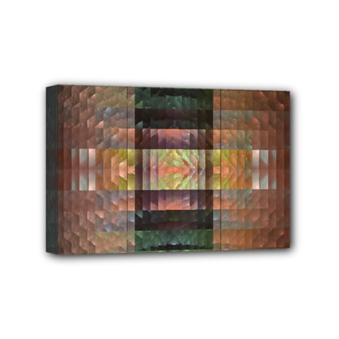 Fractal Design Pattern Decorative Mini Canvas 6  X 4  (stretched) by Pakrebo