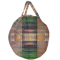 Fractal Design Pattern Decorative Giant Round Zipper Tote by Pakrebo