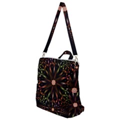 Fractal Colorful Pattern Texture Crossbody Backpack