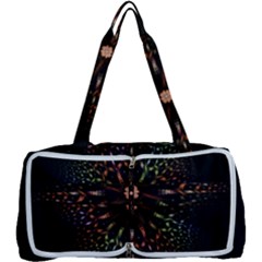 Fractal Colorful Pattern Texture Multi Function Bag by Pakrebo