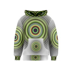 Fractal Mandala White Background Kids  Pullover Hoodie