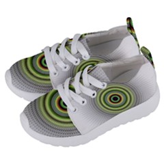 Fractal Mandala White Background Kids  Lightweight Sports Shoes