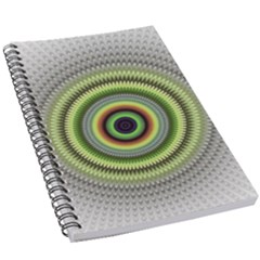 Fractal Mandala White Background 5.5  x 8.5  Notebook