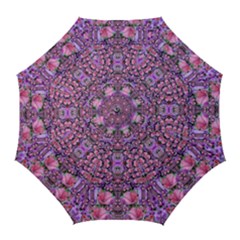 World Wide Blooming Flowers In Colors Beautiful Golf Umbrellas by pepitasart