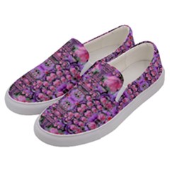 World Wide Blooming Flowers In Colors Beautiful Men s Canvas Slip Ons by pepitasart