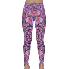 World Wide Blooming Flowers In Colors Beautiful Lightweight Velour Classic Yoga Leggings by pepitasart